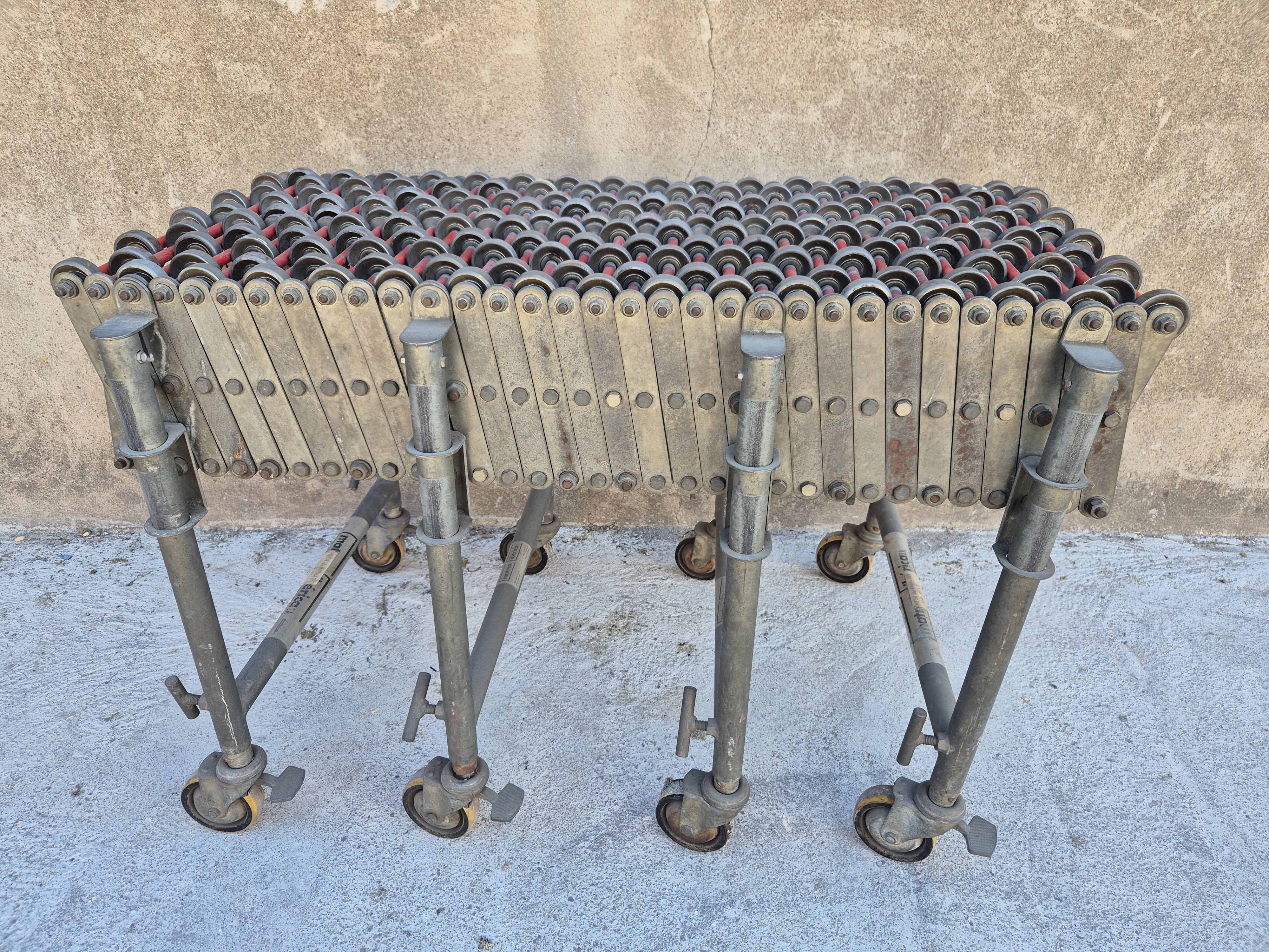 cinta transportadora rodillos plegable industrial almacen 72x62x500 (106) 1u